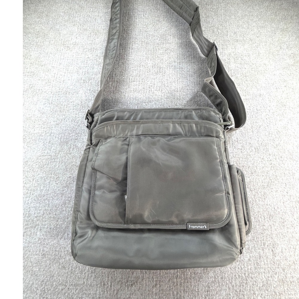 Frommer's by Lug Gray Nylon‎ Crossbody Travel Messenger Bag 0340-A